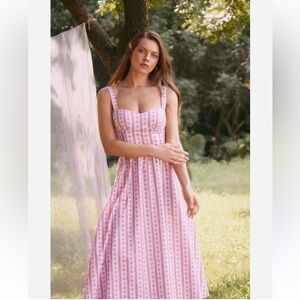 Coquette style bustier floral sundress